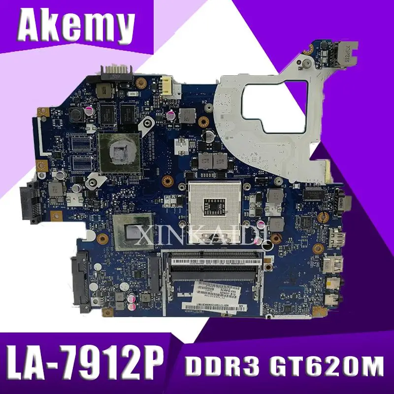 Для For Acer aspire V3 571G Материнская плата ноутбука NBY1711001 NB. Y1711.001 Q5WVH LA 7912P HM77 DDR3 GT620M 1
