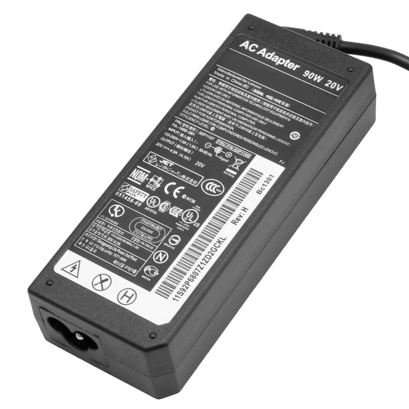 Высокое качество 20V 4.5A 90W квадратная игла ноутбук адаптер переменного тока