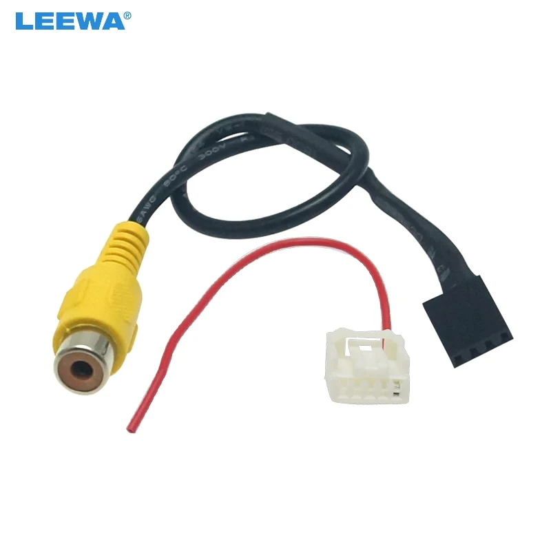 Автомобильная камера заднего вида LEEWA парковочный видео разъем RCA Кабель адаптер