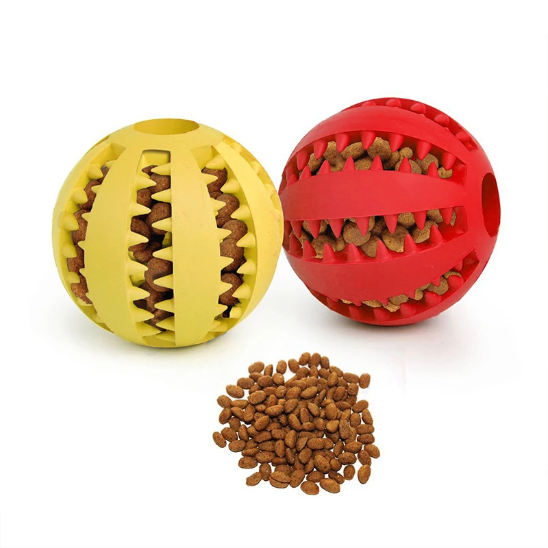 

Pet Dog Toys Puppy Tooth Cleaning Ball of Food Stretch Rubber Leaking Ball Toy Funny Interactive Elasticity Ball Dog Chew Toy