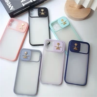 cute matte clear metal coconut tree couples soft case for iphone 11 12 13 pro max 7 8 plus xr x xs se 2020 phone cover fundas