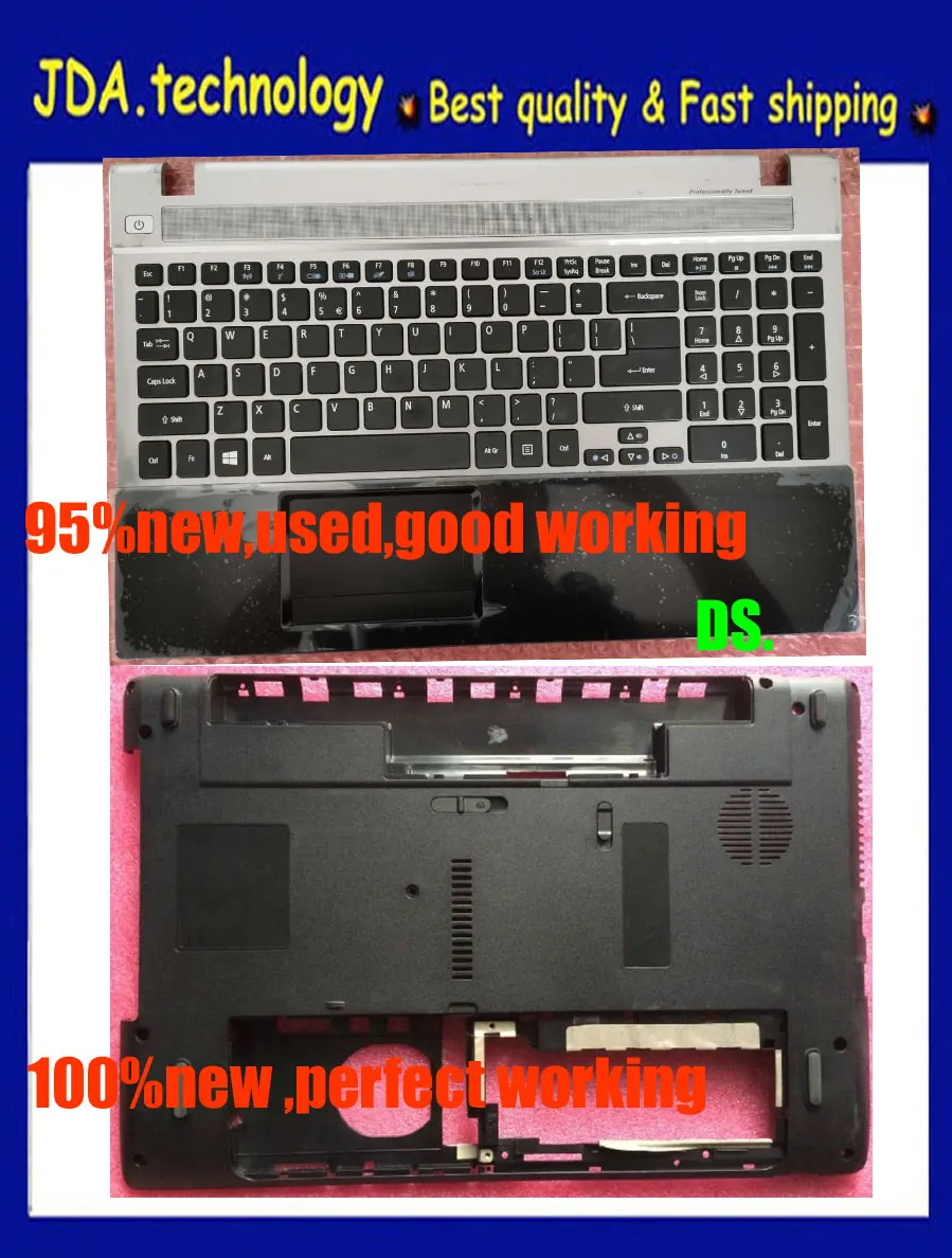 Wellendorff 95% для acer Aspire V3 V3-551 V3-551G V3-531 v3-531g V3-571 V3-571G Palmrest клавиатура верхняя крышка& низ чехол