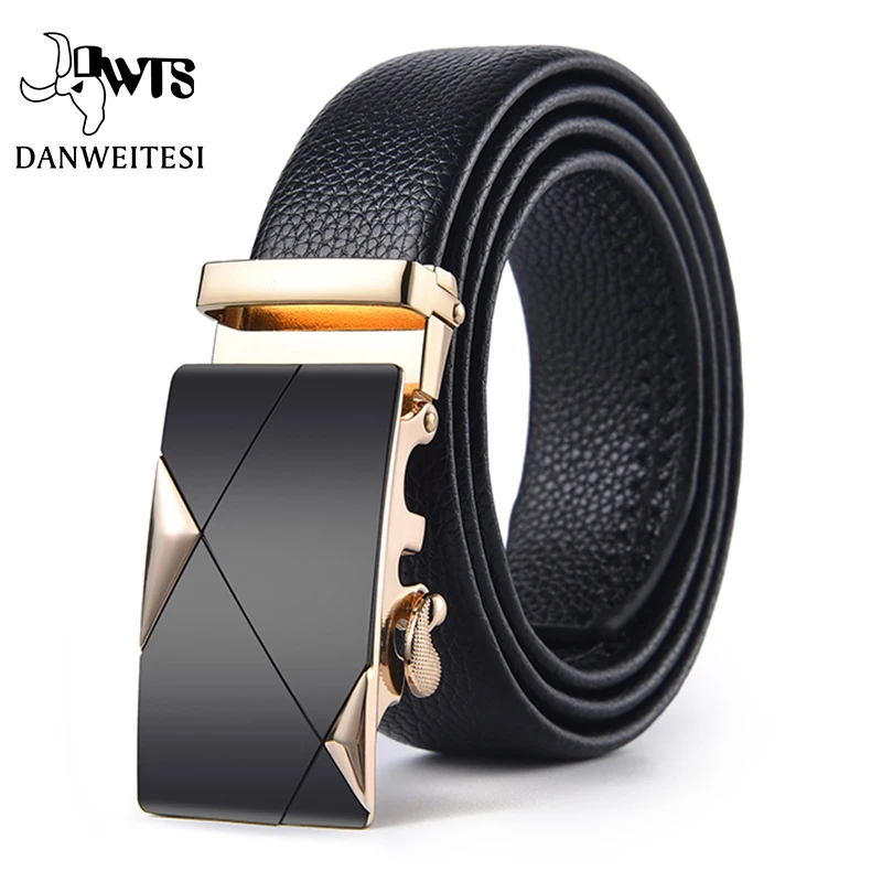 Ремень dwts из натуральной кожи мужской пояс с автоматической пряжкой