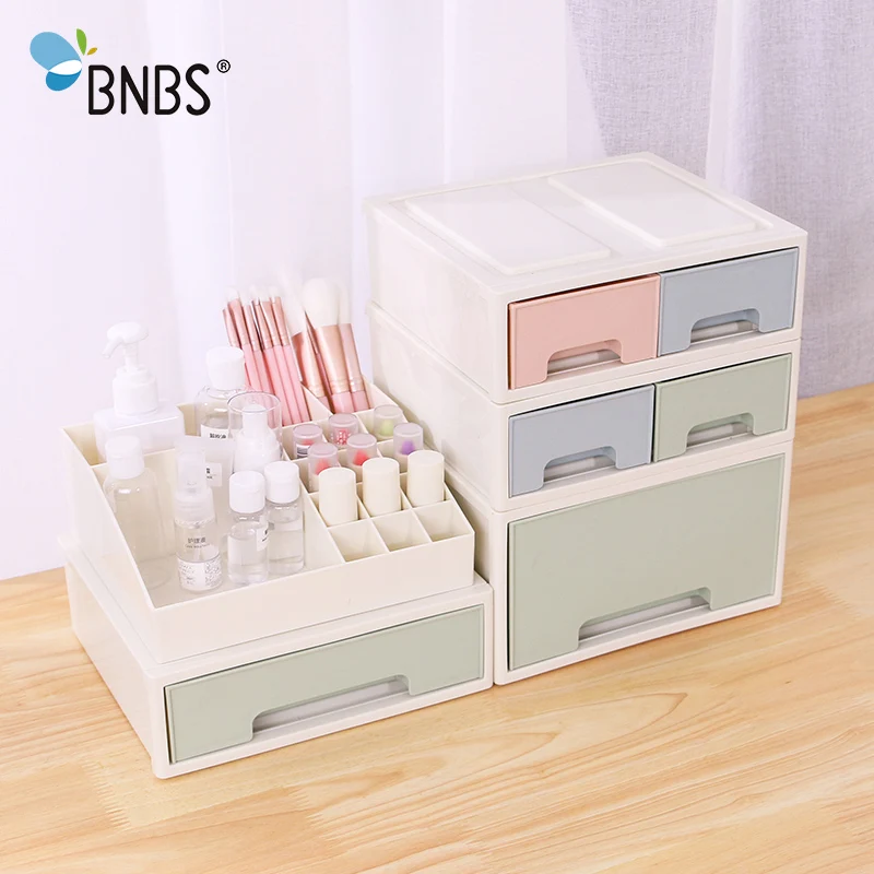

Desktop Small Makeup Organizer Drawer Organiser For Cosmetics Jewelry Storage Box Stackable Sundries Plastic Box Container