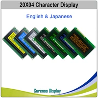 english japanese 204 20x4 2004 character lcd module display screen lcm with white blue orange green led backlight