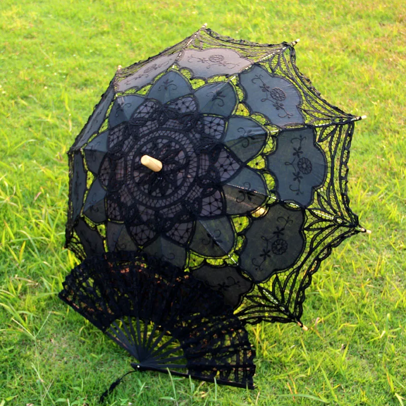 Зонт от солнца кружевной с вышивкой 30 дюймов в стиле Ins|sun umbrella|parasol sun umbrellaparasol |