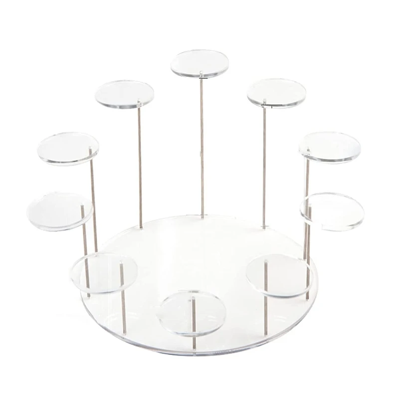 

10 Round Seat Small Doll Jewelry Ring Display Stand Round Small Jewelry Bracket