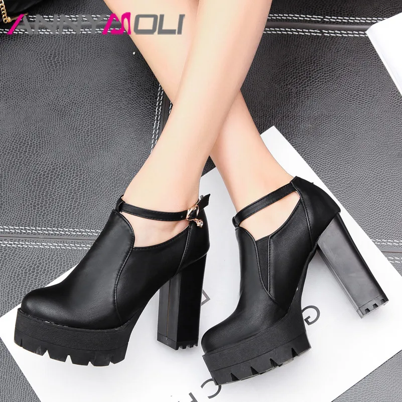 Туфли лодочки женские на платформе и очень высоком каблуке 33 43 размера|Женские