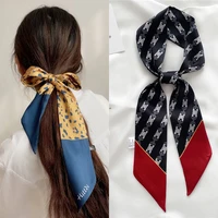 skinny scarf scrunchies hair bands for women designer headbands ribbon ladies wirst wrap bandana girls hair accessories bezel