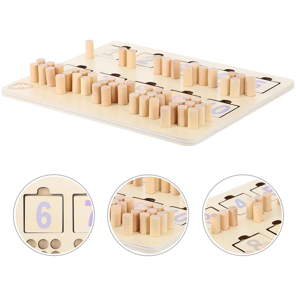 

1 Set Wooden Math Learning Puzzle Children Early Education Puzzle