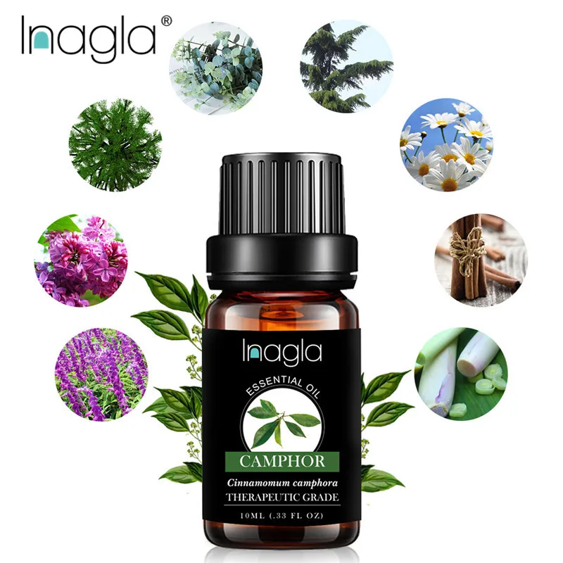 Эфирные масла Inagla Camphor 10 мл 100% чистые натуральные эфирные для ароматерапии