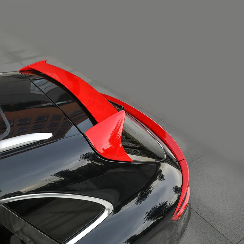 Красно черный декоративный задний спойлер из АБС пластика крылья литье отделка