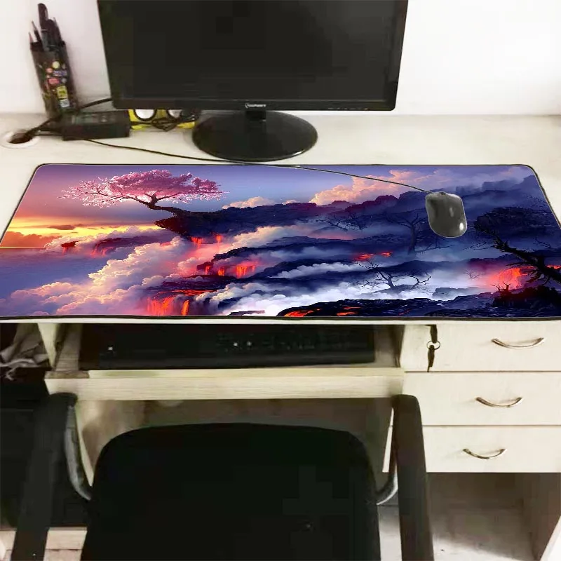 Mairuige цветок цветет Офисный Компьютерный стол коврик 90*40/60*30 см настольная клавиатура Коврик для мыши подушка для ноутбука Настольный коврик геймер Коврик для мыши