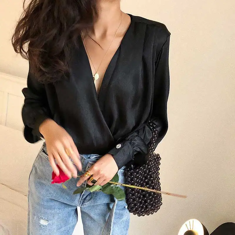 Женский боди с длинным рукавом богемный Вдохновленный черного цвета цветочным