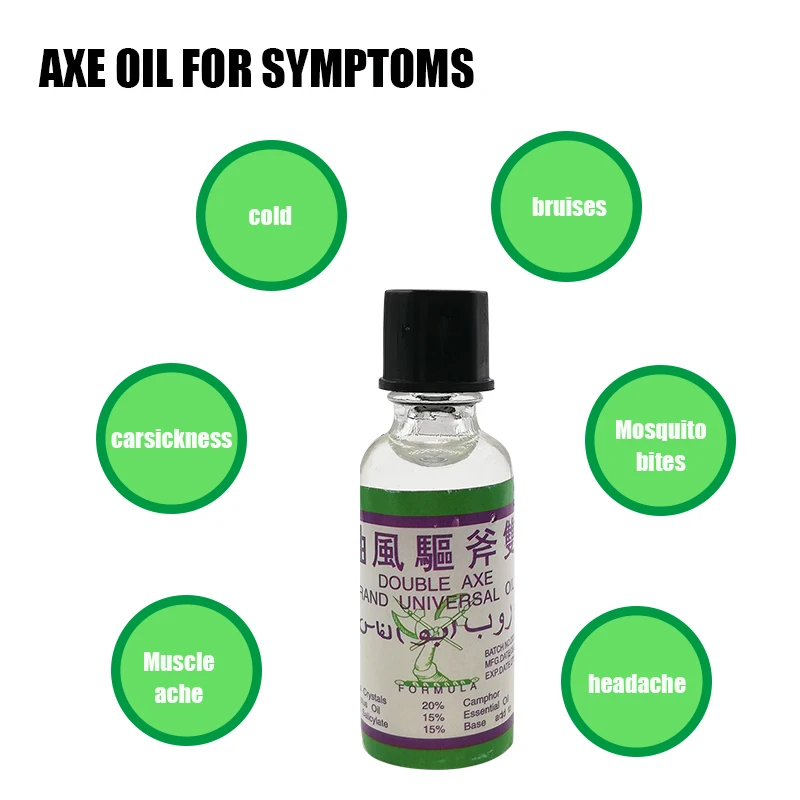 Двойной топор бальзам освежающее масло для головной боли головокружений