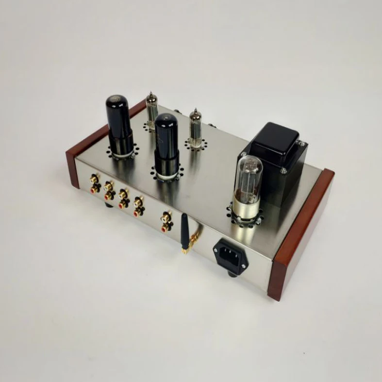 DIY Hifi 6J4 + 6P6P ламповый фотовакуумный предусилитель 4 канальный вход BT 5 0|Усилители