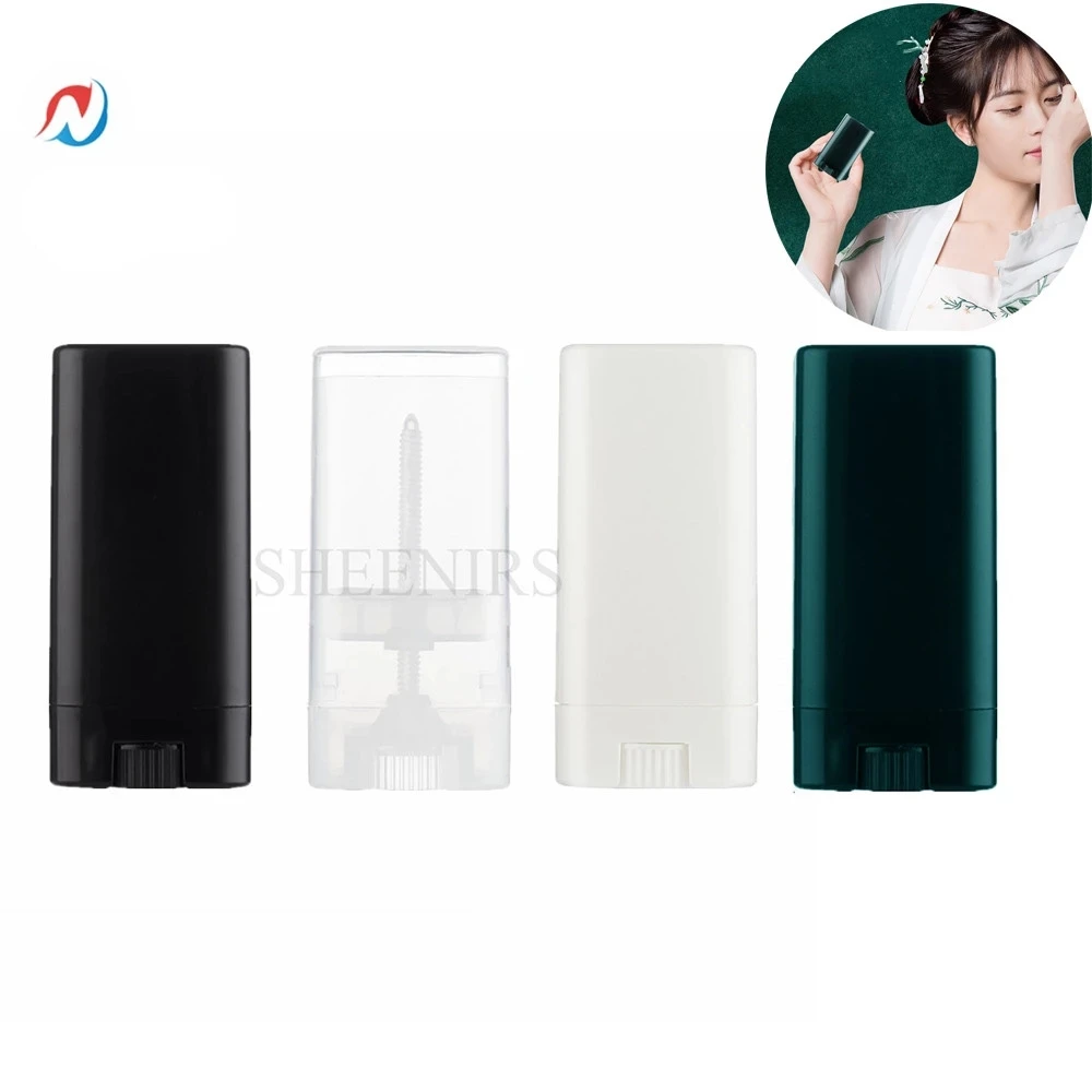 

Sheenirs 12 шт 15 мл Белый пластиковый контейнер для дезодоранта 0,5 Oz пустая, Овальный тюбик для бальзама для губ для губная помада карандаш Chapstick ...