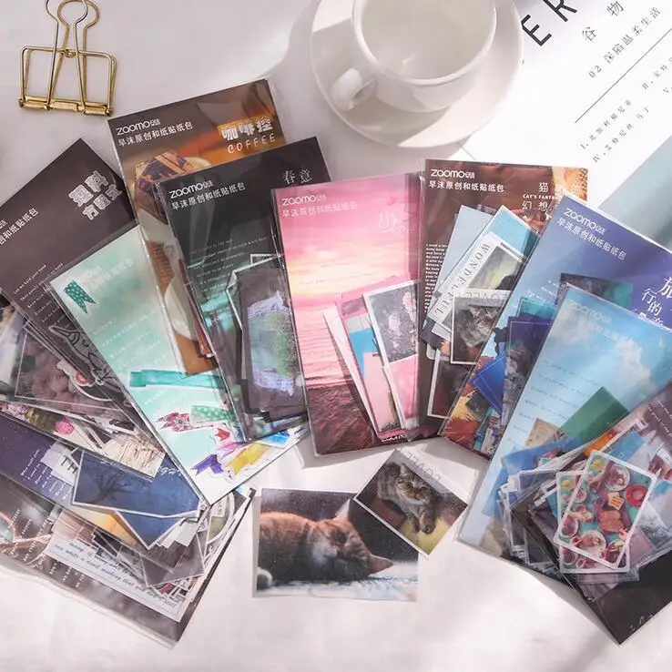 100 упаковок канцелярских наклеек дорожная серия дневник планировщик