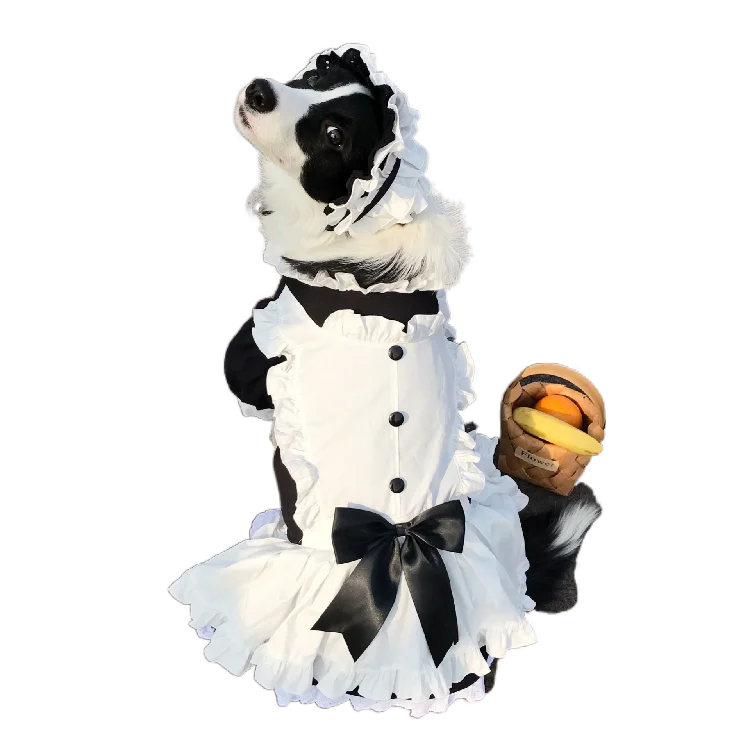 

Pet Maid Outfit Large Dog Clothes Medium and Large Dog Cosplay Suit Samoyed Border Collie Labrador Dog Clothes Dog Accessories