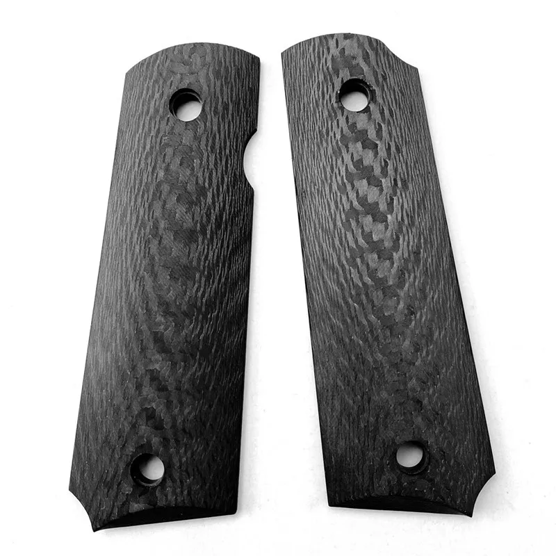 

1911Grips Shank Full 3K Carbon Fiber Patch Non-slip Tactical Knife Handle for 1911Model 1911 Folding Knife