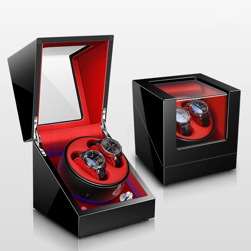 Автоматический чехол органайзер для часов роскошный деревянный кожаный мотор