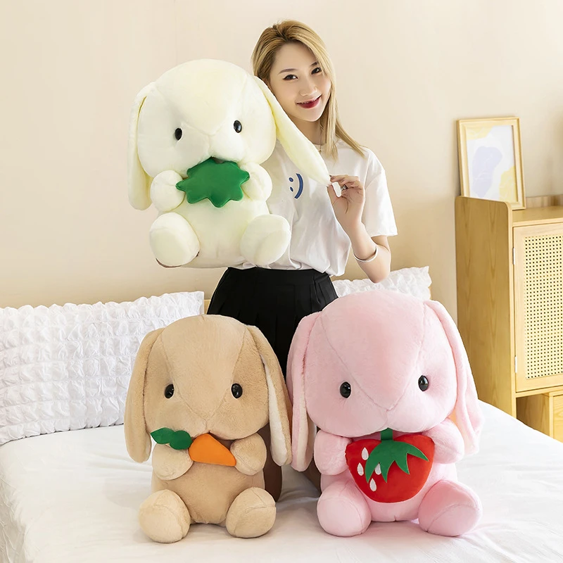 

New 20-30cm Kawaii Rabbit Plush Toy Cartoon Cute Bunny Plush Dolls Kawaii Room Decoration Stuffed Toys for Children Girls