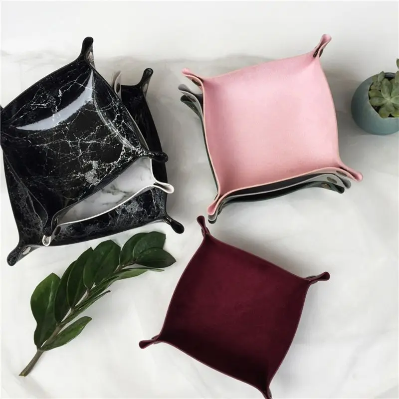 Кожа игральные кости DND лоток для ювелирных изделий ключ кошелек монет разное