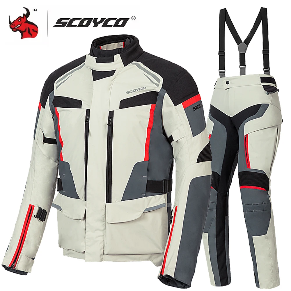Профессиональная мотоциклетная куртка SCOYCO водонепроницаемая светоотражающая