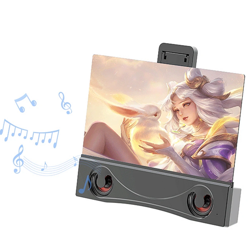 Увеличитель для экрана телефона 12-дюймовый 3D мобильный увеличитель с