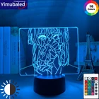 Фигурки аниме фиолетового Evergarden, светодиодный ночсветильник, украшение для спальни, модная акриловая подставка, модель, красочная прикроватная лампа, реквизит для косплея