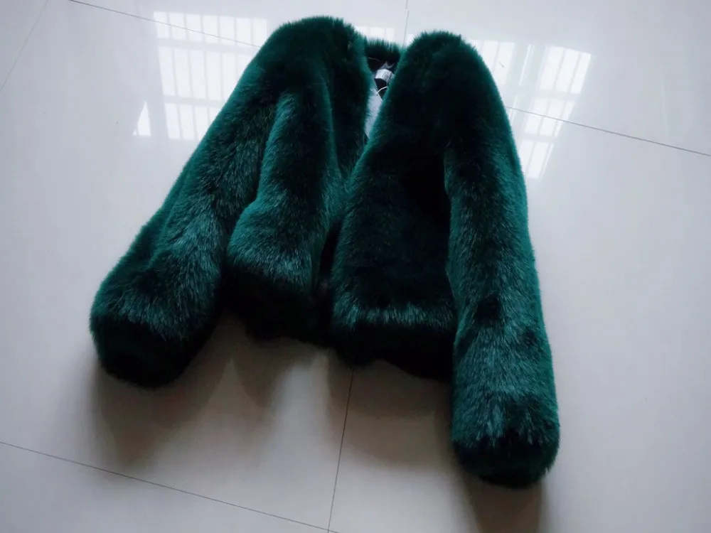 GTGYFF куртка из искусственного меха пальто однотонные зеленые женские куртки