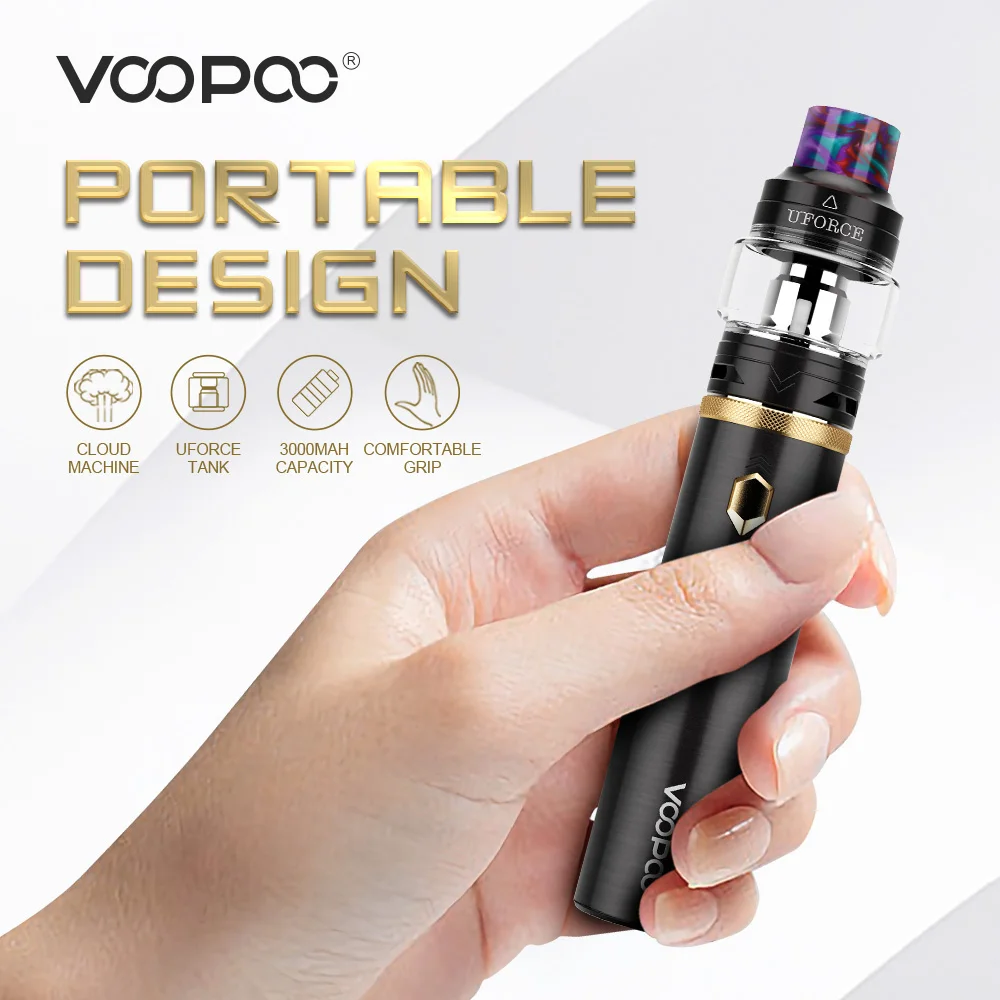 Набор электронных сигарет VOOPOO CALIBER PEN, 3000 мА/ч, набор для запуска ручки, макс. 110 Вт, выход 5 мл, Uforce Tank U4 U6, катушки