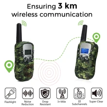 Kids Walkie Talkie camouflage Celular Handheld Transceiver Highlight Phone Radio Interphone 3KM Talkie Walkie Gifts Boy Girl
