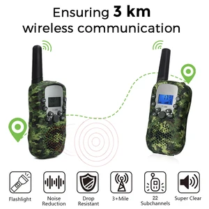 kids walkie talkie camouflage celular handheld transceiver highlight phone radio interphone 3km talkie walkie gifts boy girl free global shipping