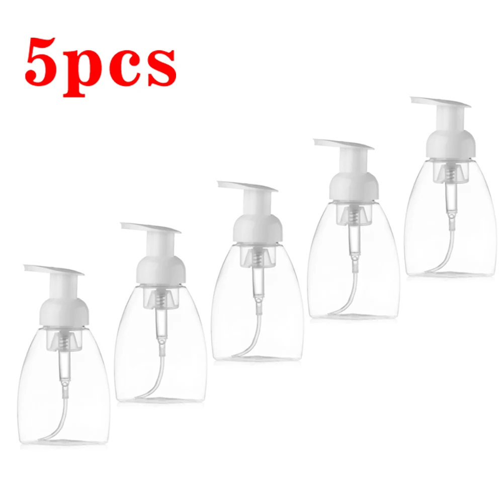

5PCS Empty Bottles Empty Pump Foaming Dispenser Liquid Pump Container PET