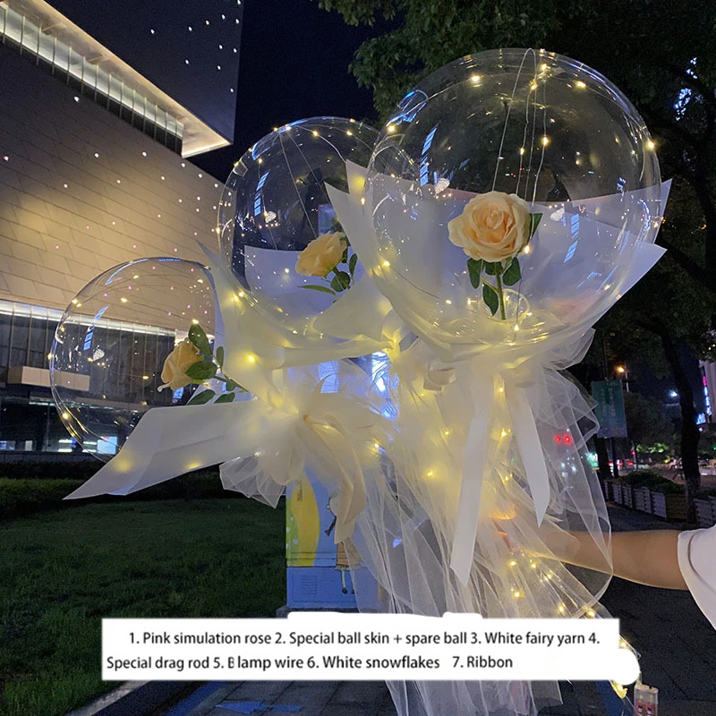 

Handle Led Balloon Stick Luminous Helium Globos Led Balloons Wedding Birthday Party Decorat Kids LED Balloon Light