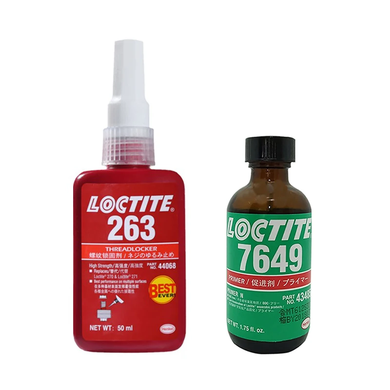 

Red High Strength Viscosity Loctite 263 Thread Glue Screw Fastening Sealing Adhesive Threadlocker 7649 Accelerated Curing Agent