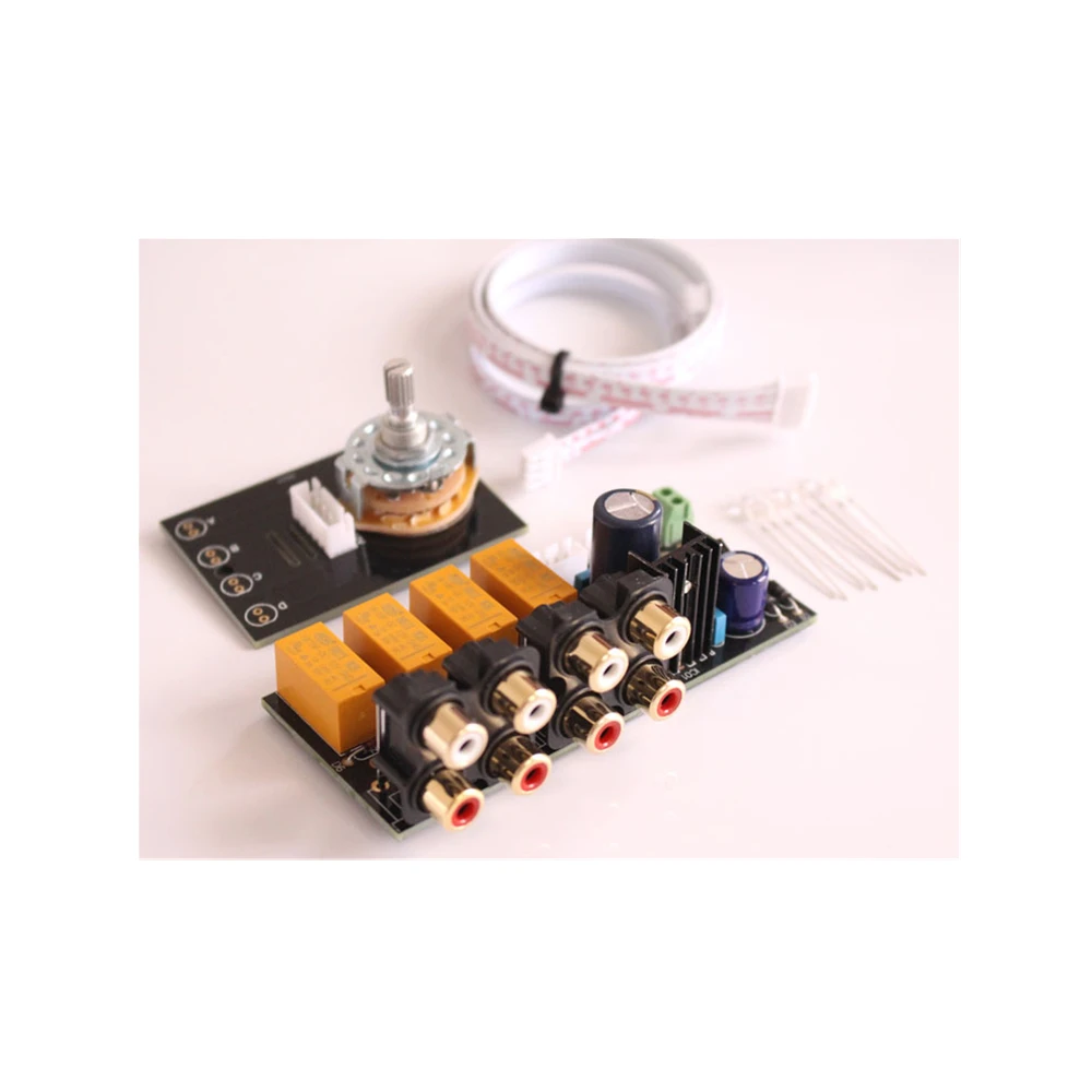 Audio Input Signal Selector Relay Board/Signal Switching Amplifier Board + RCA 100% Brand New And High Quality | Электроника