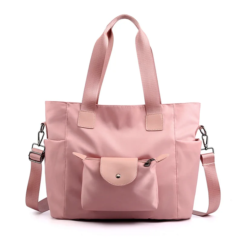 

2019 Fashion Big Travel Bag for Women Casual Travel Bag Tote Bags Nylon Weekender Overnight Bag Sweet Ladies Daliy Handbag Bag