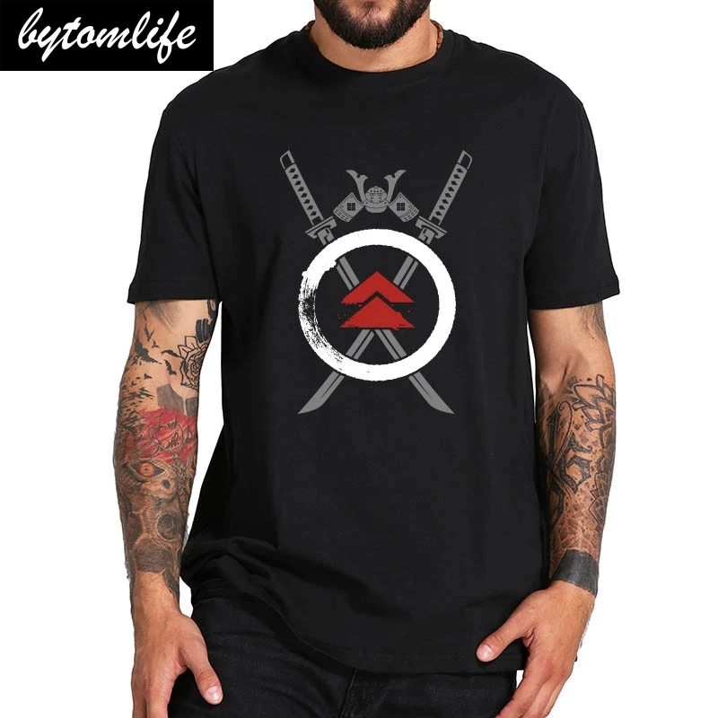 

Ghost Of Tsushima Enso Circle T Shirt Action-adventure Game Tshirt EU Size Summer Tshirt Short Sleeve Tops Tee Homme