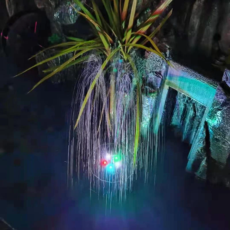 

3.8W Solar Fountain Pump with LED Lights, Solar Powered Water Fountain Pump with 2200MAh Battery for Bird Bath, Garden