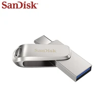 sandisk ultra dual drive luxe usb 3 1 type c 128gb 64gb 32gb flash disk 256gb 512gb metal memory stick usb type a pendrive