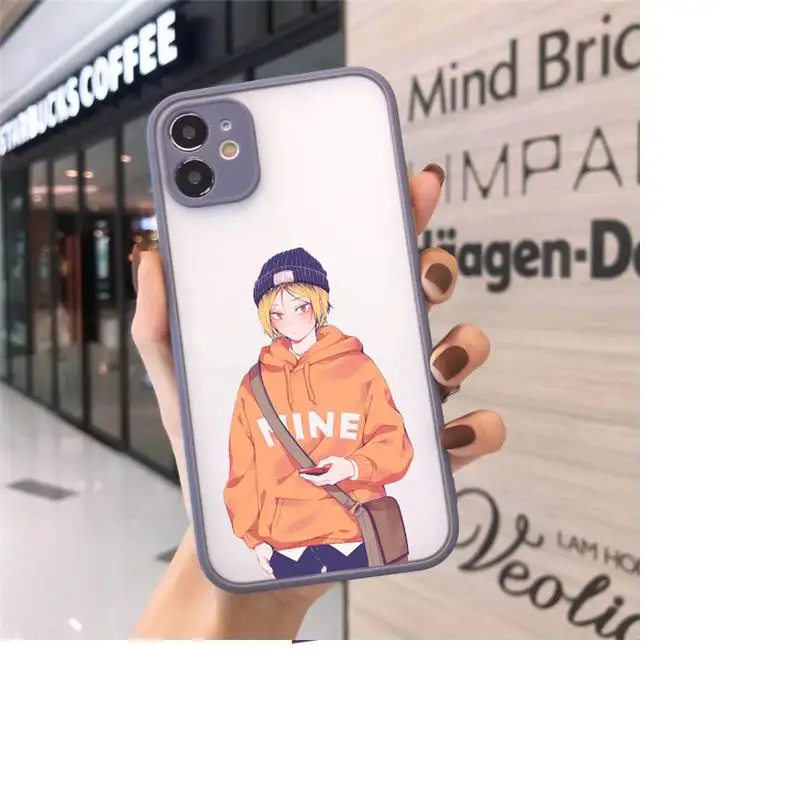 

Kenma Kozume of Haikyuu Phone Cases matte transparent For gray iPhone 7 8 x xs xr 11 12 pro plus max mini Clear Funda
