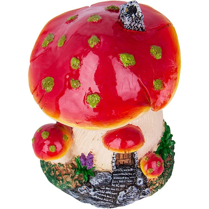 Миниатюрный Ландшафтный домик Ankoow в виде красных грибов сказочный декоративные