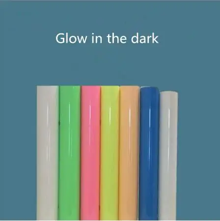 Бесплатная доставка 25x50 см светящаяся теплопередача Винил для футболки Пресс