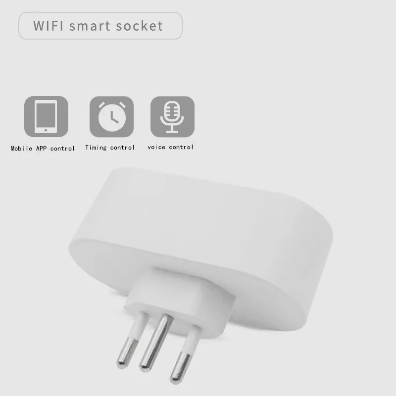 

1pcs Brazilian WiFi Smart Socket Tuya Smart 16A Socket APP Timer Switch Socket