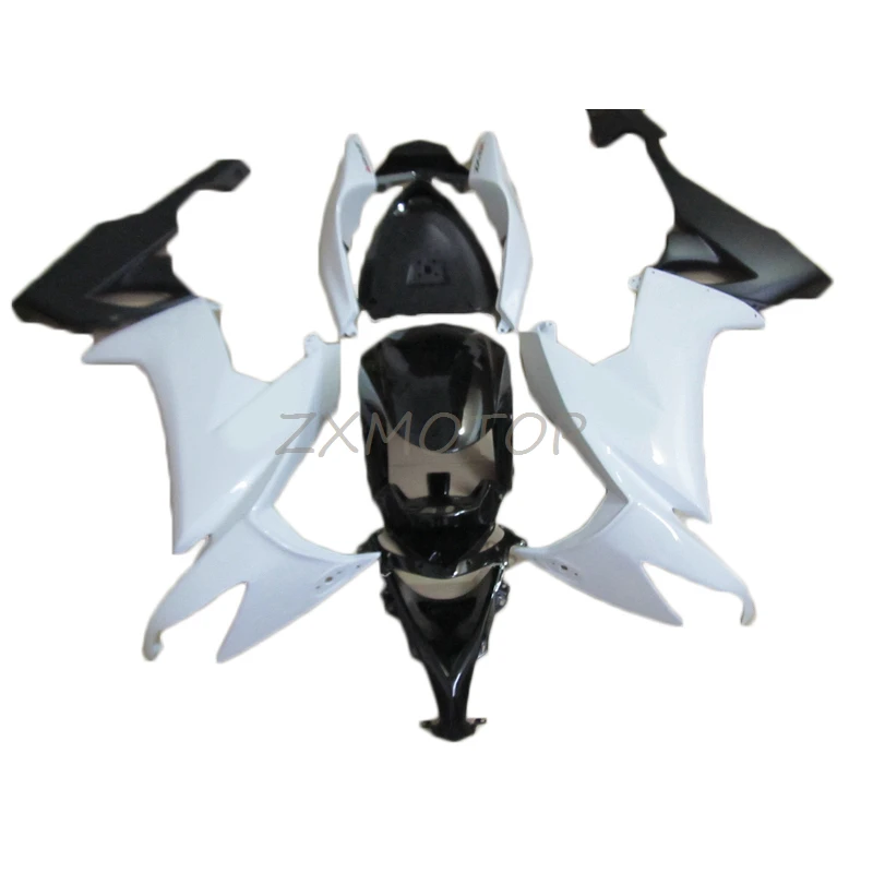 

Motorcycle Accessories fairings kits Set For Kawasaki Ninja ZX10R 2008-2011 White Black Bodywork Fairing Parts zx10r 08-11 IO36