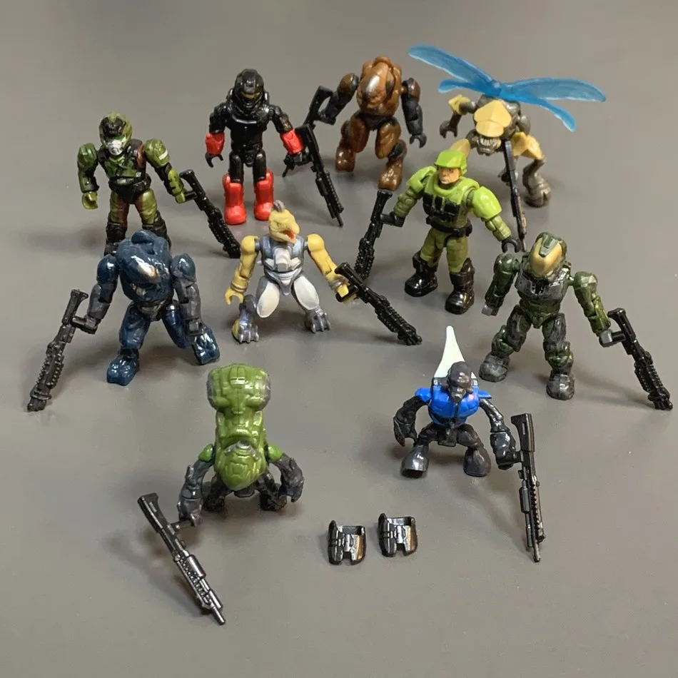 Фигурки гало Consturux Mega Bloks UNSC Спартанские воины морской элитер мастер Чиф