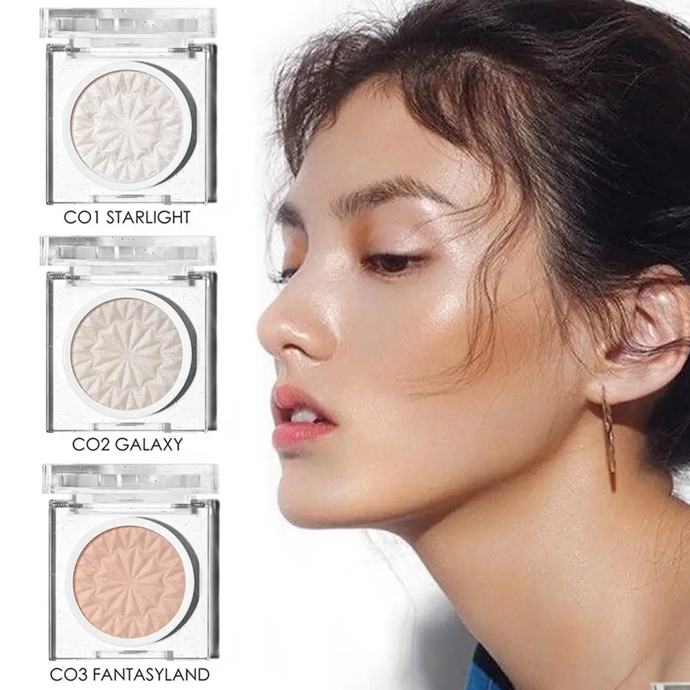 Diamond Glow Glittery Highlighter 3 Styles Optional Long Lasting Bright Soft Powder Palette Ultra-fine |