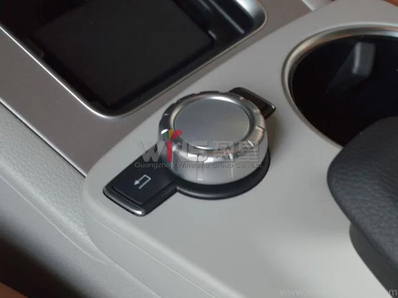 

For Mercedes Benz E Class GLK Center Multimedia Control Button Trim Interior Mouldings Car Styling Accessories chrome